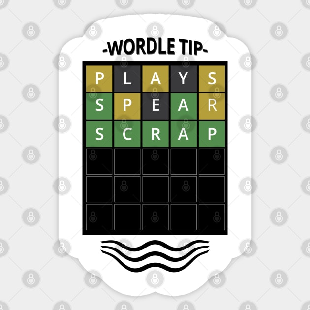 Wordle Game Today - Wordle Sticker by tatzkirosales-shirt-store